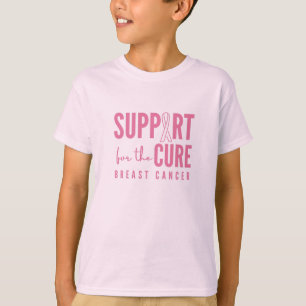 Camiseta apoio ao cancer de mama para a cura Kids T-Shirt