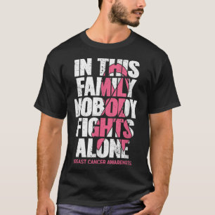 Camiseta Apoio ao cancer de mama Vintage Família de Cancere