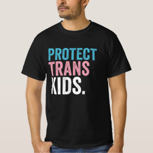 Camiseta Apoio ao Orgulho LGBT Proteja as Crianças Trans Vi