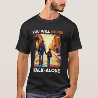 Camiseta Apoio ao Pai de Autista Sozinho Quebra-Cabeça Você