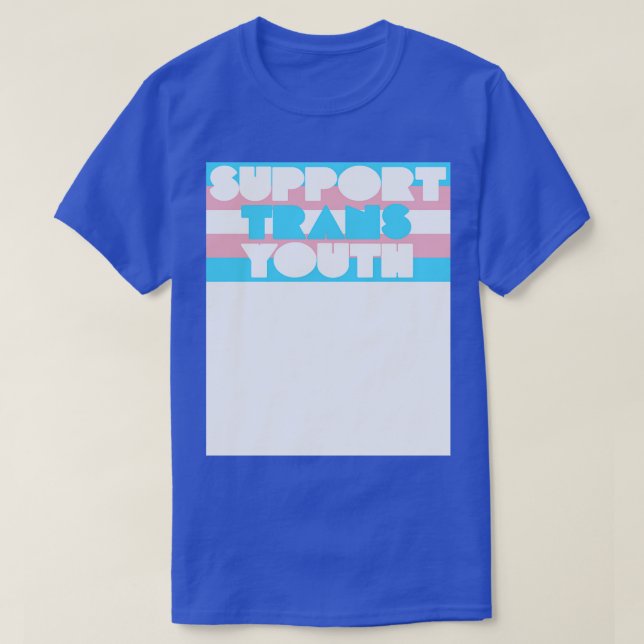 Camiseta Apoio ao Transgender Flag Design (Frente do Design)