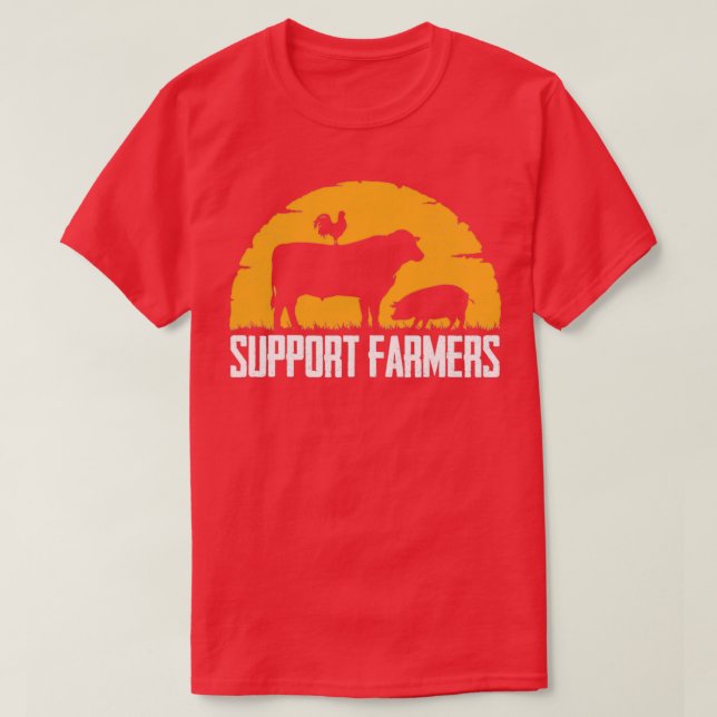 Camiseta Apoio aos agricultores (2) (Frente do Design)