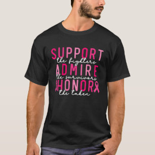 Camiseta apoio aos combatentes admiram os sobreviventes do