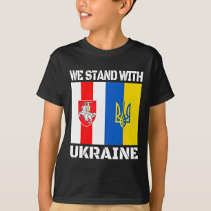 Camiseta Apoio Bielorrusso Ucraniano Nós Estamos Com a Ucrâ