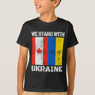 Camiseta Apoio Canadense à Ucrânia Canadá Nós Apoiamos a Uc