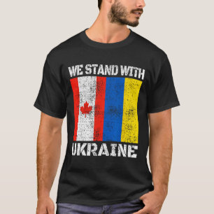Camiseta Apoio Canadense à Ucrânia Canadá Nós Apoiamos a Uc