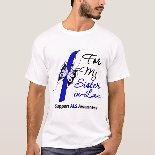 Camiseta Apoio do ALS para minha cunhada (Frente)