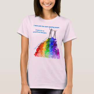 Camiseta Apoio do autismo que escala às alturas novas