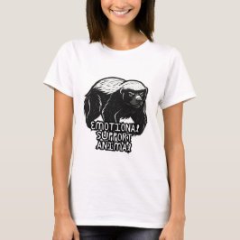 Camiseta Apoio Emocional A Animais Irritados Com Mel Engraç