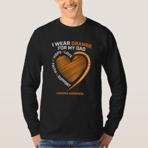 Camiseta Apoio Eu Uso Laranja Pelo Meu Pai Conscientização
