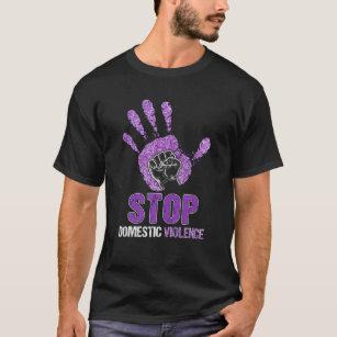 Camiseta Apoio Para Pôr Termo À Violência Doméstica Para Ho