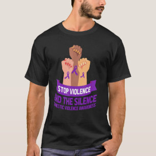 Camiseta Apoio Para Pôr Termo À Violência E Silenciar A Vio