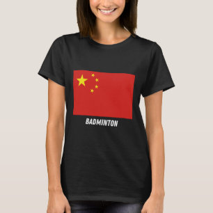 Camiseta Apoio Patriótico Badminton China Equipe Esporte Ch