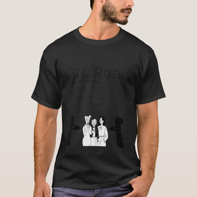 Camiseta Apoio Pro Roe aos Direitos da Mulher (Frente)