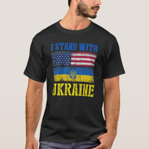 Camiseta Apoio Que Eu Defendo A Ucrânia E O Fl Ucraniano Am
