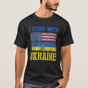 Camiseta Apoio Que Eu Defendo A Ucrânia E O Fl Ucraniano Am