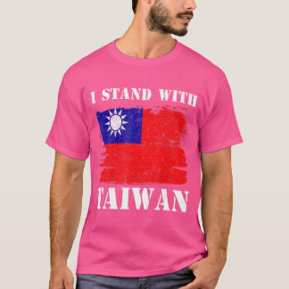 Camiseta Apoio Taiwan Eu Fico Com a Bandeira de Taiwan Taiw