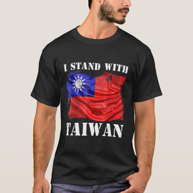 Camiseta Apoio Taiwan I com pavilhão Taiwan (Frente)