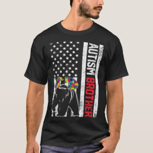 Camiseta Apoios de Sensibilização do Irmão Bear de Bandeira