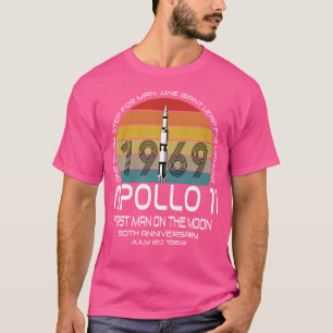 Camiseta Apollo 11 50º Aniversário Landing Moon 1969 Vinta