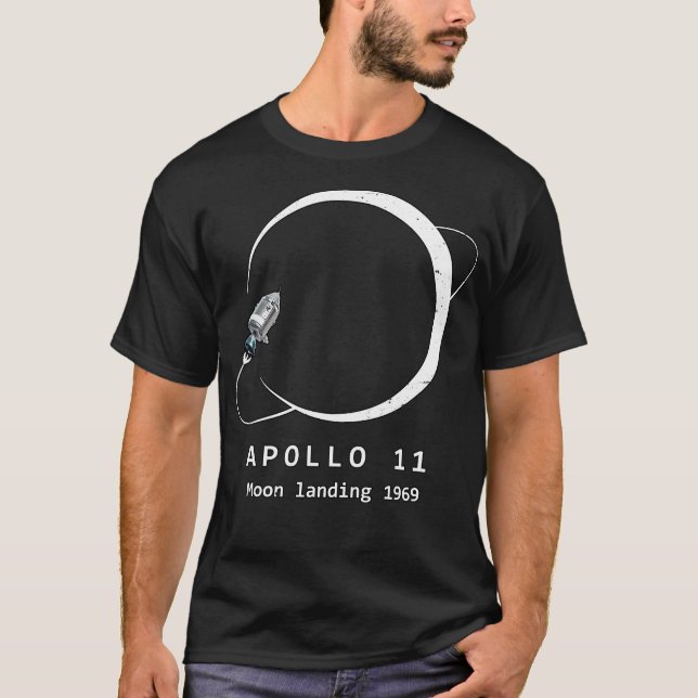 Camiseta Apollo 11 Lua Aterrissagem 1969 (Frente)