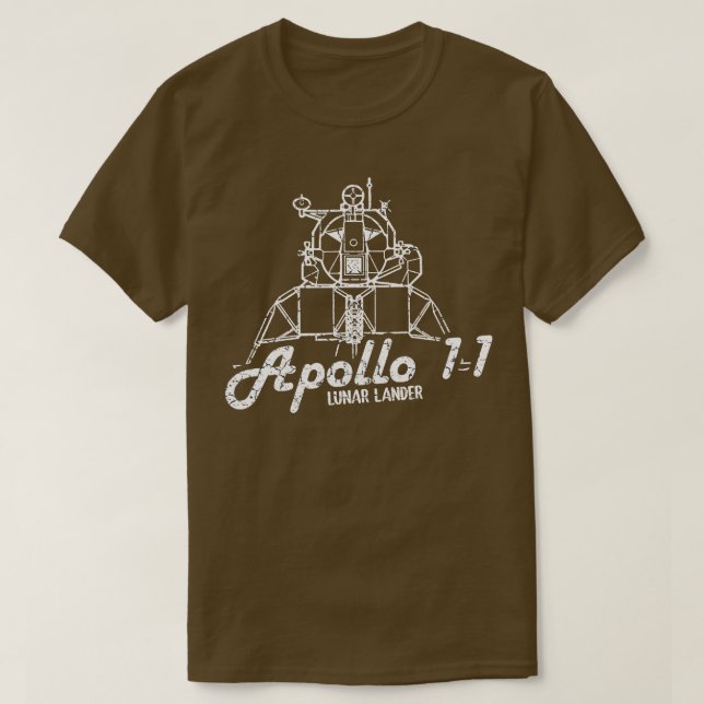 Camiseta Apollo 11 Lua Lander 4 (Frente do Design)