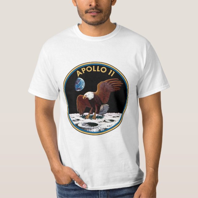 Camiseta Apollo 11 Patch de Missão (Frente)