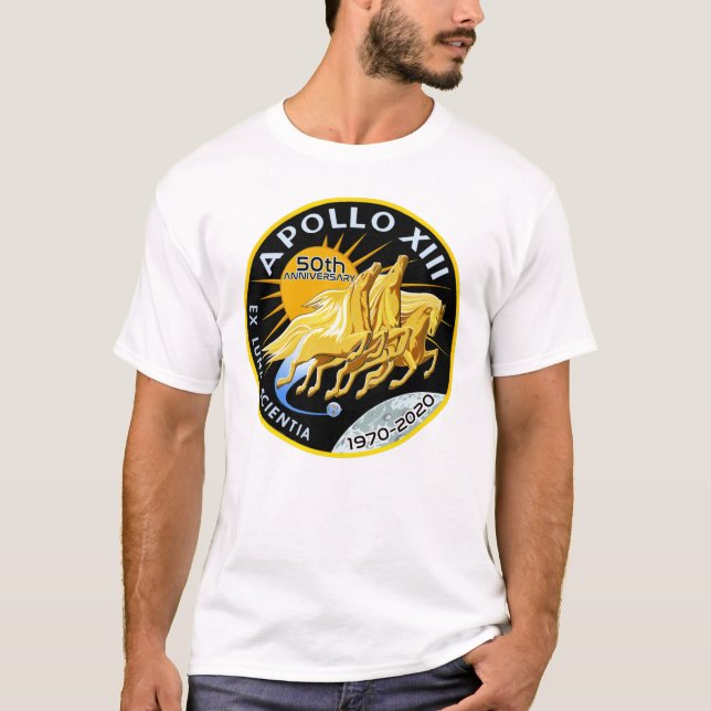 Camiseta Apollo 13 50º Aniversário 1970 - 2020 (Frente)