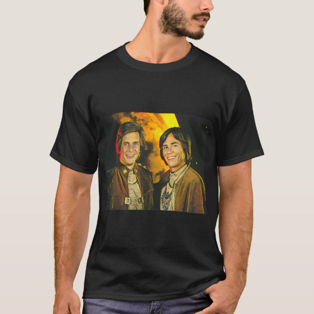Camiseta Apollo e Starbuck, Battlestar Galactica (Frente)