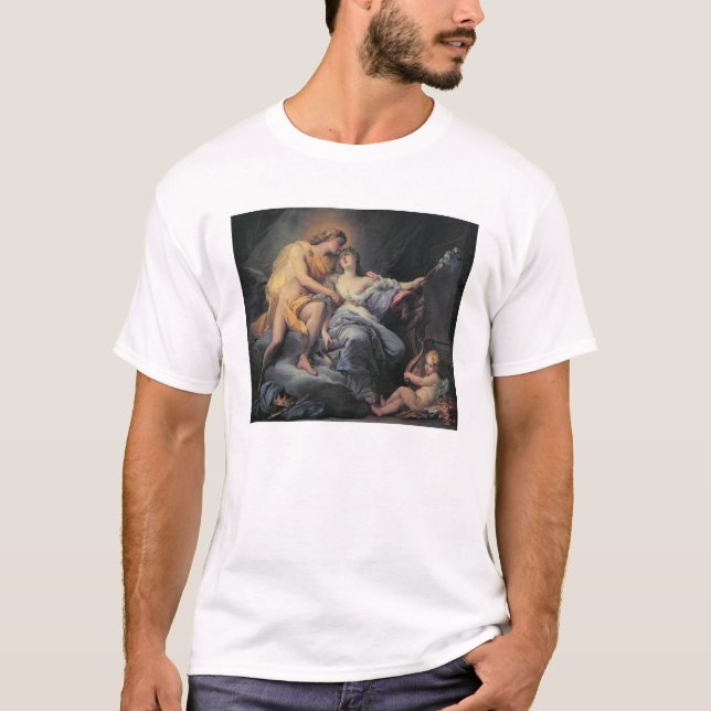Camiseta Apollo que acaricia a ninfa Leucothea (óleo no (Frente)