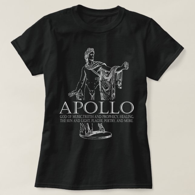 Camiseta Apolo Deus Da Música E Da mitologia Grega Do Sol (Frente do Design)