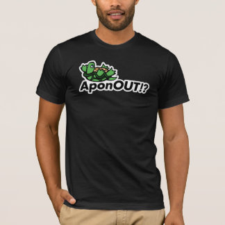 Camiseta AponOUT!? Logotipo da tartaruga
