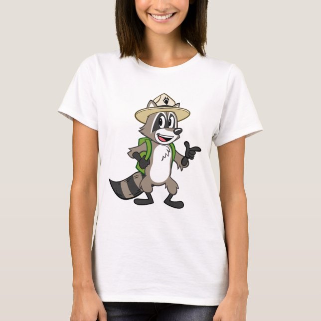 Camiseta Apontar do rick da guarda florestal do rick | da (Frente)