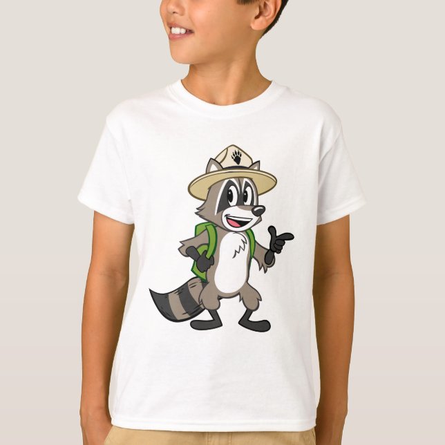 Camiseta Apontar do rick da guarda florestal do rick | da (Frente)