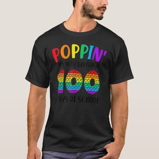 Camiseta Apontar o meu caminho através de 100 dias de crian (Frente)