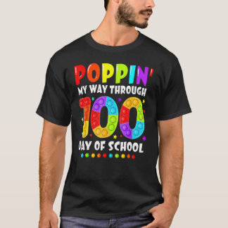 Camiseta Apontar o meu caminho através de 100 dias de crian