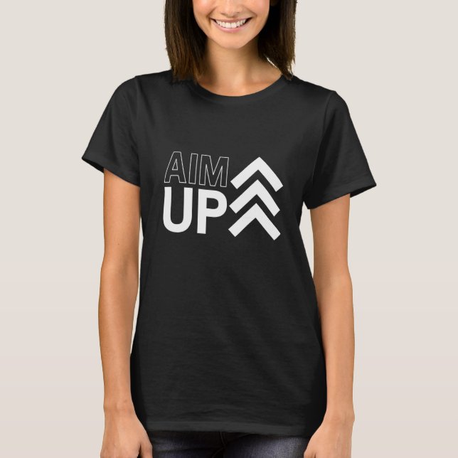 CAMISETA APONTAR PARA CIMA (Frente)
