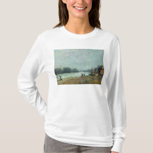 Camiseta Após a aproximação amigável, o Seine na ponte