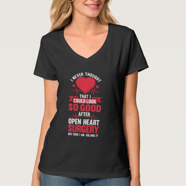 Camiseta Após Cirurgia de Coração Aberta (Frente)