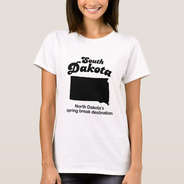 Camiseta &apos de South Dakota - de North Dakota; férias da (Frente)