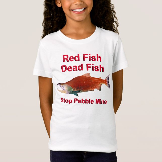 Camiseta Após o Salmão - Parar o Pebble Mine (Frente)
