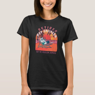 Camiseta Aposentação Da Vintagem Do Engenheiro Dsp Aposenta