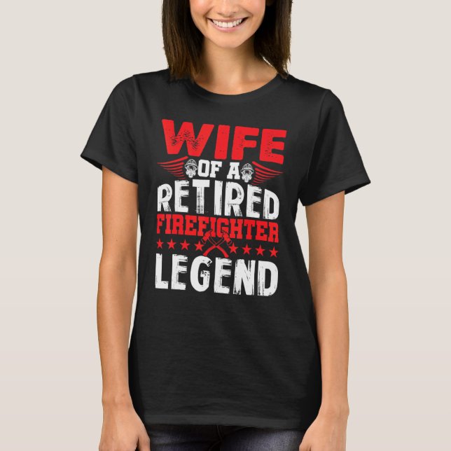 Camiseta Aposentação de bombeiro aposentado (Frente)