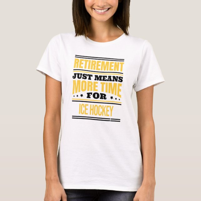 Camiseta Aposentação de Hóquei no Gelo (Frente)