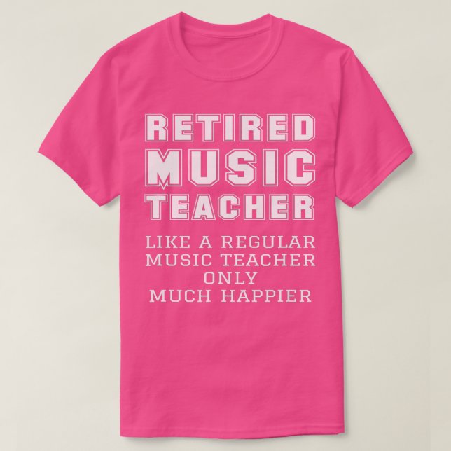 Camiseta Aposentação De Professores De Música Aposentados C (Frente do Design)