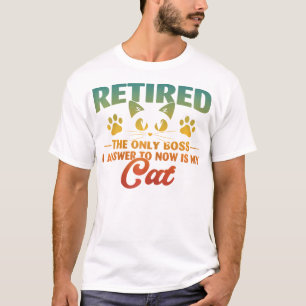 Camiseta Aposentação Engraçada De Gato Em 2024