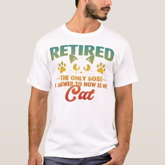 Camiseta Aposentação Engraçada De Gato Em 2024
