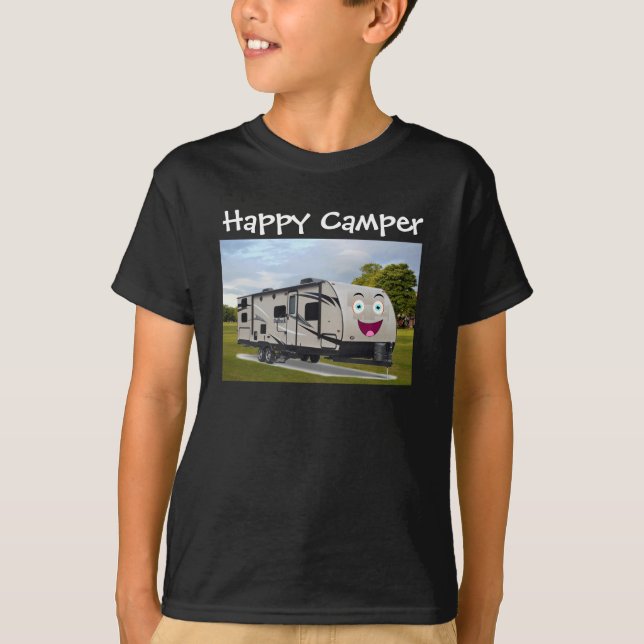 Camiseta Aposentação Feliz no RV por Funnycoomb (Frente)