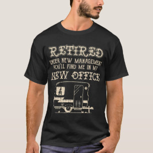 Camiseta Aposentação Funny Camping Caravan Gift Retiree New