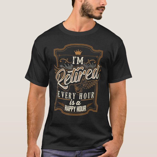 Camiseta Aposentação para Homens Estou Aposentado (Frente)
